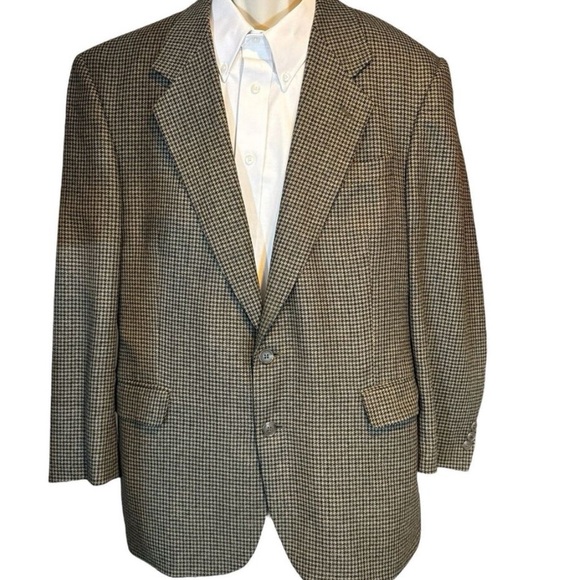 Houndstooth Silk Wool Luxury Sport Coat 42R – Tailors Row Deansgate